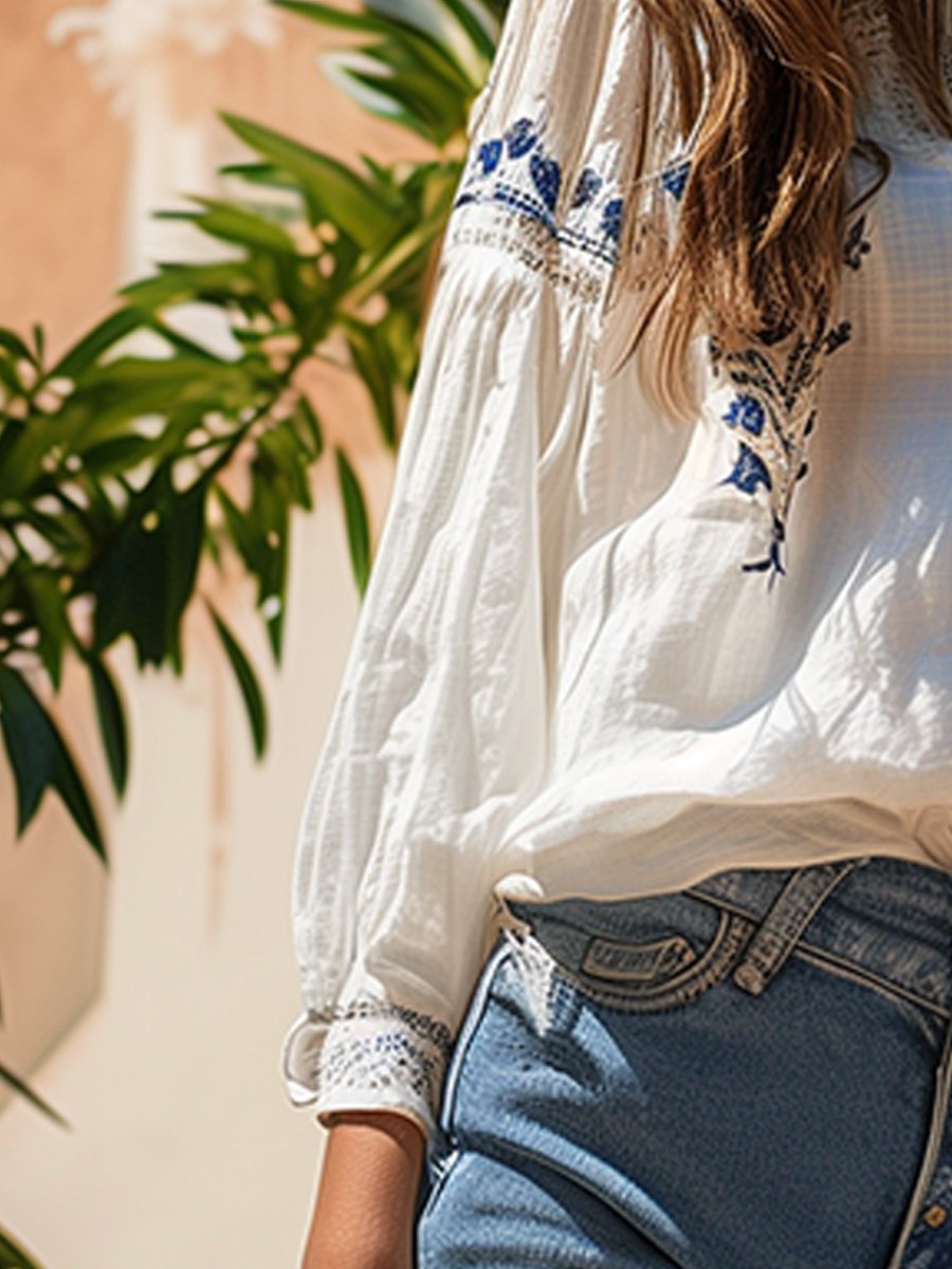 Inéalondon™ | Stitching Hollow Top