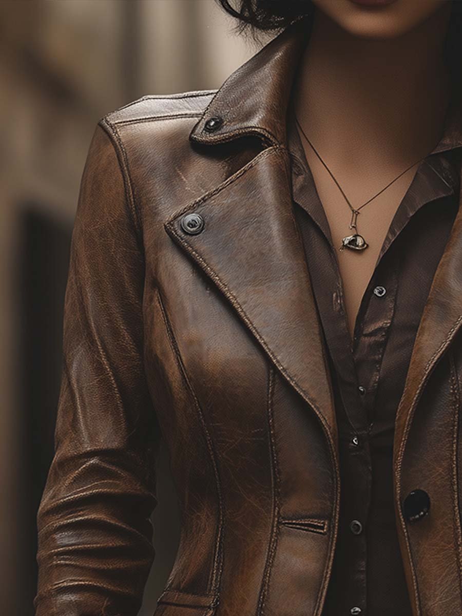 Inéalondon™ | Faux Leather Jacket