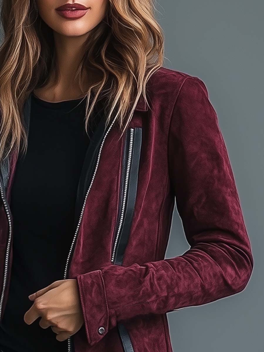 Inéalondon™ | Patchwork Suede Jacket