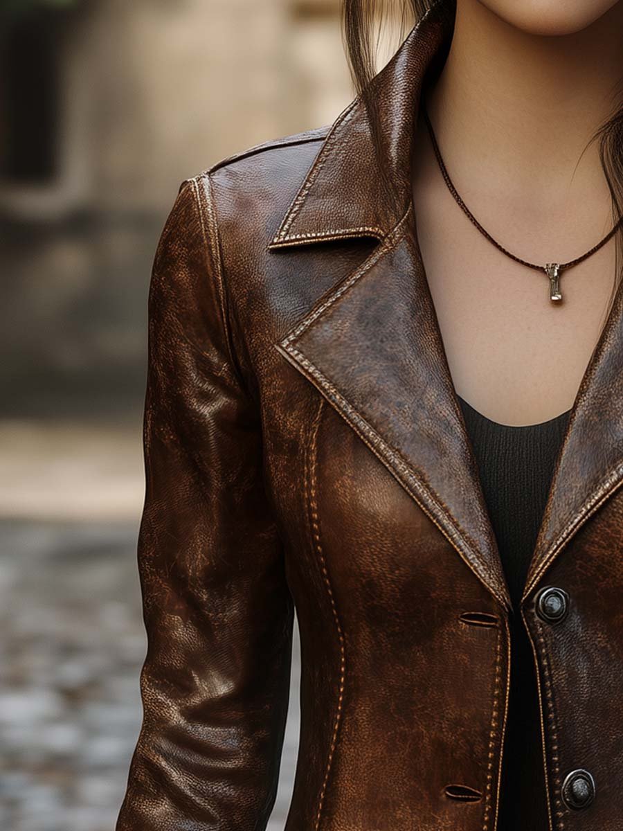 Inéalondon™ | Faux Leather Jacket