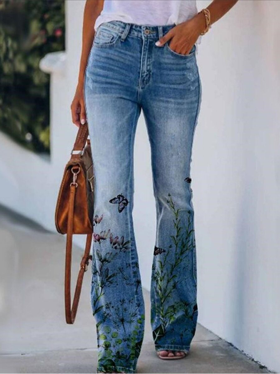 Inéalondon™ | Printed Jeans
