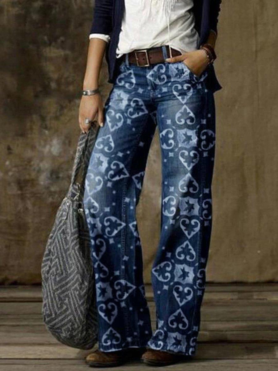 Inéalondon™ | Straight-Leg Wide-Leg Jeans