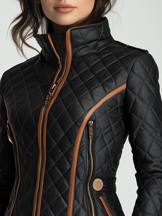 Inéalondon™ | Diamond-quilted Padded Jacket